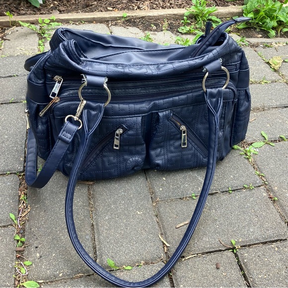 Blue purse with removable strap and tons of pockets - Picture 11 of 12